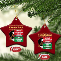7 Principles Of Kwanzaa Ceramic Ornament Nurse Pride African American Heritage Gift - Wonder Print Shop