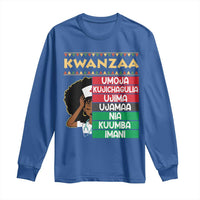 7 Principles Of Kwanzaa Long Sleeve Shirt Nurse Pride African American Heritage Gift - Wonder Print Shop