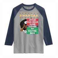 7 Principles Of Kwanzaa Raglan Shirt Nurse Pride African American Heritage Gift - Wonder Print Shop