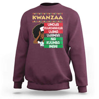 7 Principles Of Kwanzaa Sweatshirt Nurse Pride African American Heritage Gift - Wonder Print Shop