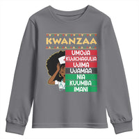 7 Principles Of Kwanzaa Youth Sweatshirt Nurse Pride African American Heritage Gift - Wonder Print Shop