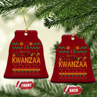 Funny Kwanzaa Celebration Ugly Sweater Ceramic Ornament African Heritage Holiday Gift - Wonder Print Shop