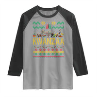 Funny Kwanzaa Celebration Ugly Sweater Raglan Shirt African Heritage Holiday Gift - Wonder Print Shop