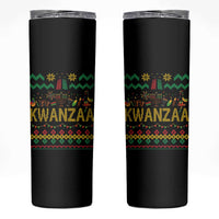 Funny Kwanzaa Celebration Ugly Sweater Skinny Tumbler African Heritage Holiday Gift - Wonder Print Shop
