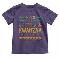 Funny Kwanzaa Celebration Ugly Sweater Toddler T Shirt African Heritage Holiday Gift - Wonder Print Shop