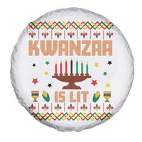 Funny Kwanzaa Is Lit Spare Tire Cover Ugly Sweater African Heritage Holiday Gift - Wonder Print Shop