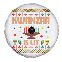 Funny Kwanzaa Is Lit Spare Tire Cover Ugly Sweater African Heritage Holiday Gift - Wonder Print Shop