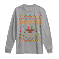 Funny Kwanzaa Is Lit Long Sleeve Shirt Ugly Sweater African Heritage Holiday Gift - Wonder Print Shop