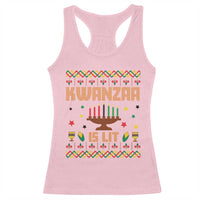 Funny Kwanzaa Is Lit Racerback Tank Top Ugly Sweater African Heritage Holiday Gift - Wonder Print Shop