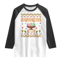 Funny Kwanzaa Is Lit Raglan Shirt Ugly Sweater African Heritage Holiday Gift - Wonder Print Shop