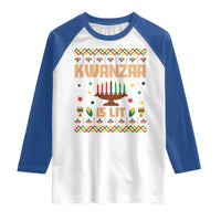 Funny Kwanzaa Is Lit Raglan Shirt Ugly Sweater African Heritage Holiday Gift - Wonder Print Shop