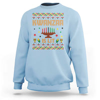 Funny Kwanzaa Is Lit Sweatshirt Ugly Sweater African Heritage Holiday Gift - Wonder Print Shop