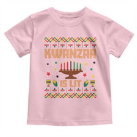 Funny Kwanzaa Is Lit Toddler T Shirt Ugly Sweater African Heritage Holiday Gift - Wonder Print Shop