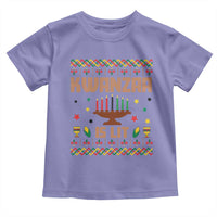 Funny Kwanzaa Is Lit Toddler T Shirt Ugly Sweater African Heritage Holiday Gift - Wonder Print Shop