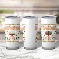 Funny Kwanzaa Is Lit Tumbler Cup Ugly Sweater African Heritage Holiday Gift - Wonder Print Shop
