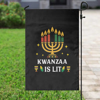 Kwanzaa Is Lit Garden Flag Funny African American Holiday Gift - Wonder Print Shop