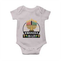 Kwanzaa Is Lit Baby Onesie Funny African American Holiday Gift - Wonder Print Shop