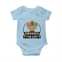 Kwanzaa Is Lit Baby Onesie Funny African American Holiday Gift - Wonder Print Shop