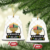 Kwanzaa Is Lit Ceramic Ornament Funny African American Holiday Gift - Wonder Print Shop
