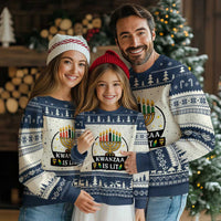 Kwanzaa Is Lit Ugly Christmas Sweater Funny African American Holiday Gift - Wonder Print Shop