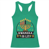 Kwanzaa Is Lit Racerback Tank Top Funny African American Holiday Gift - Wonder Print Shop