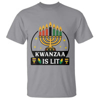 Kwanzaa Is Lit T Shirt Funny African American Holiday Gift - Wonder Print Shop