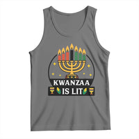 Kwanzaa Is Lit Tank Top Funny African American Holiday Gift - Wonder Print Shop