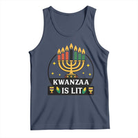 Kwanzaa Is Lit Tank Top Funny African American Holiday Gift - Wonder Print Shop