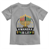 Kwanzaa Is Lit Toddler T Shirt Funny African American Holiday Gift - Wonder Print Shop