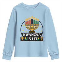 Kwanzaa Is Lit Youth Sweatshirt Funny African American Holiday Gift - Wonder Print Shop