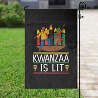 Funny Kwanzaa Is Lit Garden Flag Festival Of Lights African Heritage Gift - Wonder Print Shop