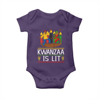 Funny Kwanzaa Is Lit Baby Onesie Festival Of Lights African Heritage Gift - Wonder Print Shop