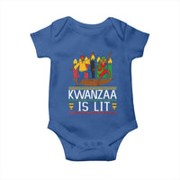 Funny Kwanzaa Is Lit Baby Onesie Festival Of Lights African Heritage Gift - Wonder Print Shop
