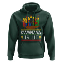 Funny Kwanzaa Is Lit Hoodie Festival Of Lights African Heritage Gift - Wonder Print Shop