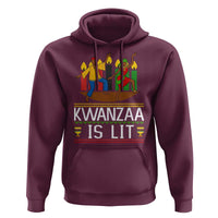 Funny Kwanzaa Is Lit Hoodie Festival Of Lights African Heritage Gift - Wonder Print Shop