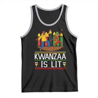 Funny Kwanzaa Is Lit Tank Top Festival Of Lights African Heritage Gift - Wonder Print Shop