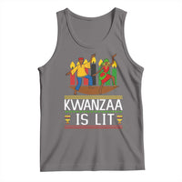 Funny Kwanzaa Is Lit Tank Top Festival Of Lights African Heritage Gift - Wonder Print Shop