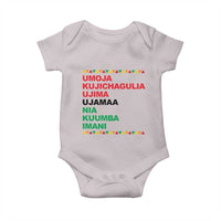 7 Principles Of Kwanzaa Baby Onesie African American Holiday Gift - Wonder Print Shop