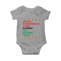 7 Principles Of Kwanzaa Baby Onesie African American Holiday Gift - Wonder Print Shop