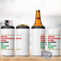 7 Principles Of Kwanzaa 4 in 1 Can Cooler Tumbler African American Holiday Gift - Wonder Print Shop