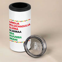 7 Principles Of Kwanzaa 4 in 1 Can Cooler Tumbler African American Holiday Gift - Wonder Print Shop