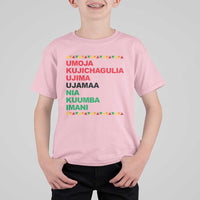 7 Principles Of Kwanzaa T Shirt For Kid African American Holiday Gift - Wonder Print Shop