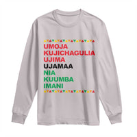 7 Principles Of Kwanzaa Long Sleeve Shirt African American Holiday Gift - Wonder Print Shop