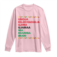 7 Principles Of Kwanzaa Long Sleeve Shirt African American Holiday Gift - Wonder Print Shop