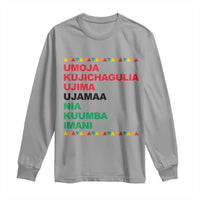 7 Principles Of Kwanzaa Long Sleeve Shirt African American Holiday Gift - Wonder Print Shop