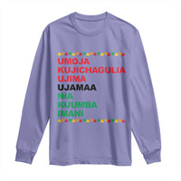 7 Principles Of Kwanzaa Long Sleeve Shirt African American Holiday Gift - Wonder Print Shop