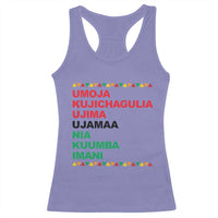 7 Principles Of Kwanzaa Racerback Tank Top African American Holiday Gift - Wonder Print Shop