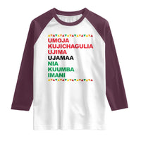7 Principles Of Kwanzaa Raglan Shirt African American Holiday Gift - Wonder Print Shop