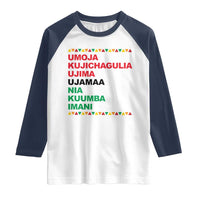 7 Principles Of Kwanzaa Raglan Shirt African American Holiday Gift - Wonder Print Shop