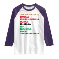 7 Principles Of Kwanzaa Raglan Shirt African American Holiday Gift - Wonder Print Shop